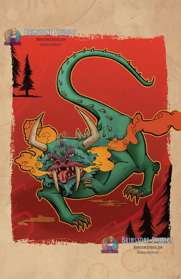 Hodag 2024 | A foo dog inspired rendition of Rhinelander's hometown monster